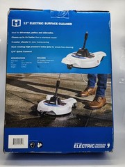 HART 12 in. 3000PSI Electric Pressure Washer Surface Cleaner with Casters – New