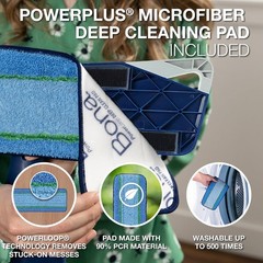 Bona PowerPlus Premium Motion Spray Mop for Hardwood Mop, Blue