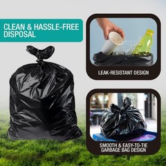 Maximite Contractor Trash 33 Gallon 2.5 Mil 250 Count Bulk Heavy-Duty Black