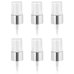uxcell 6 Pcs Silver White Spray Top, 18/410 Fine Mist 18/410,