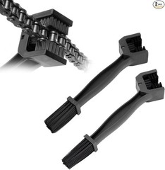 2-Piece Universal Bicycle or Motorcycle Chain Washer and Di Color: Black+black