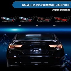 2018-2022 Honda Accord Sedan LED Tail Lights Seq Turn Animated Black Smoke