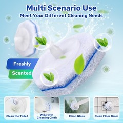 120pcs Disposable Toilet Brush Refills, Bulk 120 Count, Toilet Cleaning