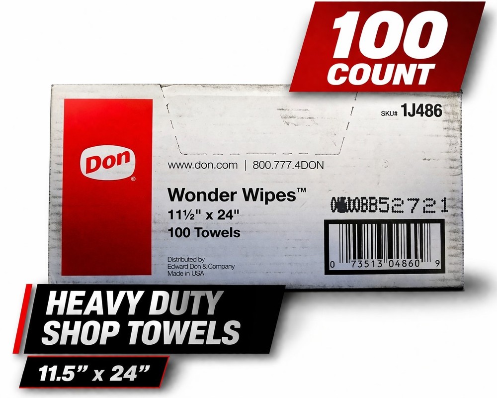 Industrial Shop Towels 100 Count Heavy Duty Cleaning Rags 11.5″x24″