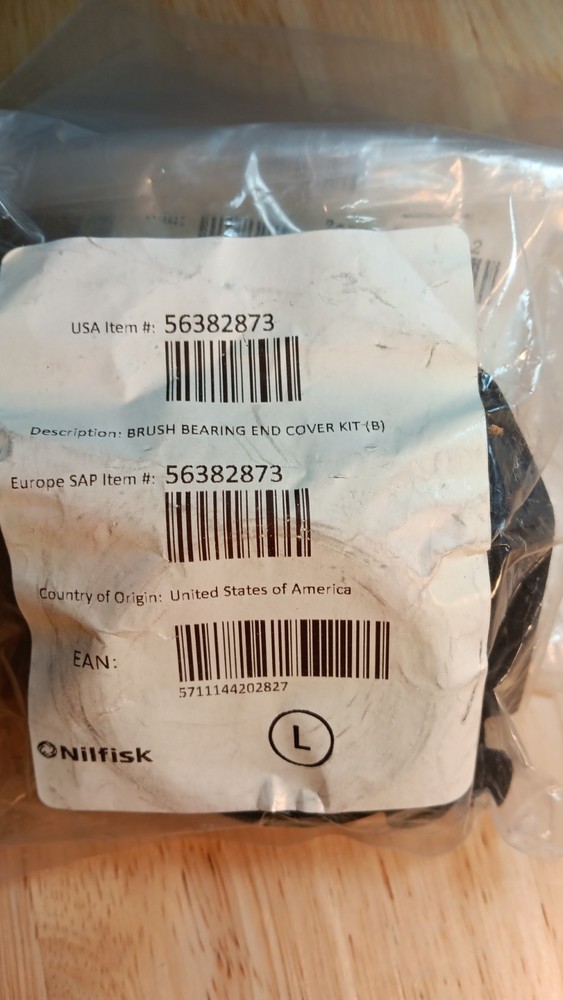 LOT OF 2 NILFISK Brush Bearing End Cover Kit Manufacturer Part Number: 56382873