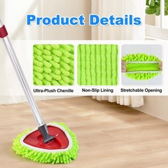 Spin Mop Replace Head, Base, Mop Replacement Head for O Cedar EasyWring 1 Tan…