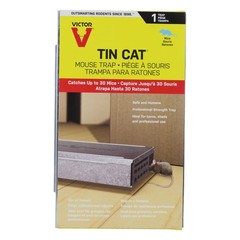 Victor M310S Tin Cat Multi-Catch Live Mouse Trap – Indoor and 1 Trap, Silver