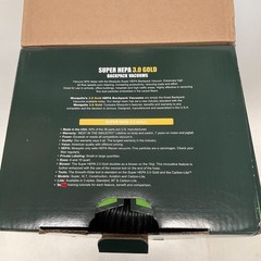 Mosquito Super HEPA 3.0 Gold Backpack Vacuum 10-1011 Open Box NEW