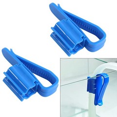 2Pcs Multifunction Plastic Adjustable Fish Tank Mounting Clip Water Pipe Tube