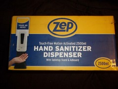 Zep TFHSU-1- 2500PL Touch-Free Motion Hand Dispenser 84.54-oz with Stand