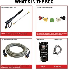 Cold Water Pressure Washer – 3200 PSI – 2.5 GPM – Honda GC Engine – 25 ft Hose