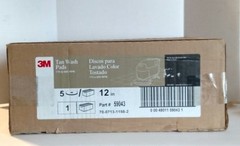 3M Tan 12″ Wash Pads Case of 5 NEW 175 – 600 RPM