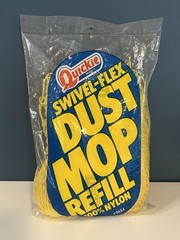 Quickie Swivel-Flex Dust Mop Refill #0654 Yellow New Sealed USA 100% Nylon