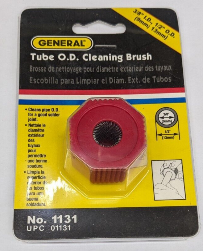 General Tube O.D. Cleaning Brush – Cleans Pipe O.D. – 1/2″ O.D. & 3/8″ I.D.