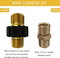 Male Fitting Pressure Washer Hose Coupler 5000 PSI M22 14 mm Male Thread to M22