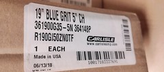 Carlisle 361900G35-5N Colortech Blue Aggressive Scrubbing Grit Brush 19″
