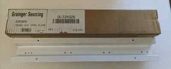 Tough Guy 22N326 Mop and Broom Holder, White Gloss, SS, Holds 4 Units, 24” L