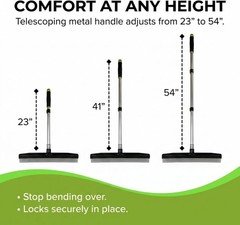 Room Groom Carpet Rake with 54″ Adjustable Handle – Ultimate Pet Hair Remover