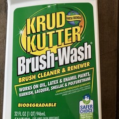 Krud Kutter Brush Wash Cleaner & Renewer 32oz BW326 Biodegradable Latex Oil Enm