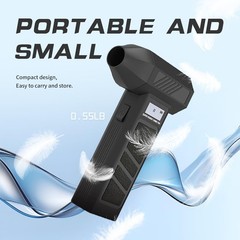 KMDODO Electric Air Duster with Light – 130000RPM Cordless Blower for SUP…