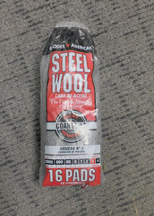 #3 Steel Wool Coarse Grade 3 Rhodes American Homax PACK OF 16 PADS