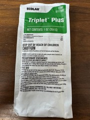 Ecolab Triplet Plus 1 oz 50 Packets 6117380 EXP June 2024
