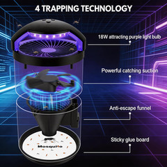 Fruit Fly Traps for Indoors, Catcher & Killer with Upgraded Purple Black