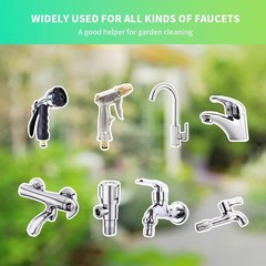 Garden Water Pipe Quick Connect, Solid Brass 3/4 Inch Thread Fitting, 6 Packs