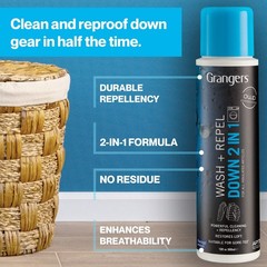 Down Care Kit – Wash & Repel for Down Jackets + 3 Reusable Dry Balls, 10 oz