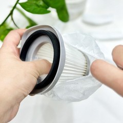 UtySty 100 Pack Hand Vacuum Filter Cover 10*7 cm/3.94*2.76 in, White