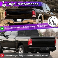 LED Tail Lights Converter Wire Kit [Fit Factory LED Model] 2009-2018 Dodge