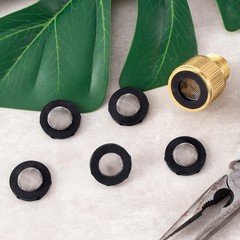 PAGOW 20 Pcs Hose Filter Washers, Stainless Steel 0.94 inches, Black 20pcs
