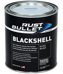 RUST BULLET BlackShell – Gloss Black – 1 Quart – Corrosion Preventive Coating…
