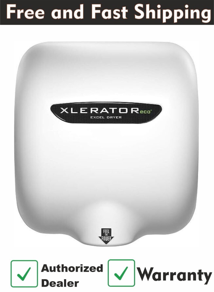 Excel Dryer XLERATOR® XL-BWH Hand Dryer with HEPA Filter – White BMC