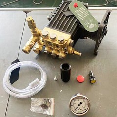 3600 PSI Pressure Power Washer Pump 4.7 GPM for 1″ Hollow Shaft Water Pump+Guage