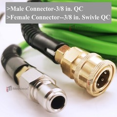 50FT 3600PSI Replacement High Pressure Power Washer Hose-3/8″ Swivel QC Flexible