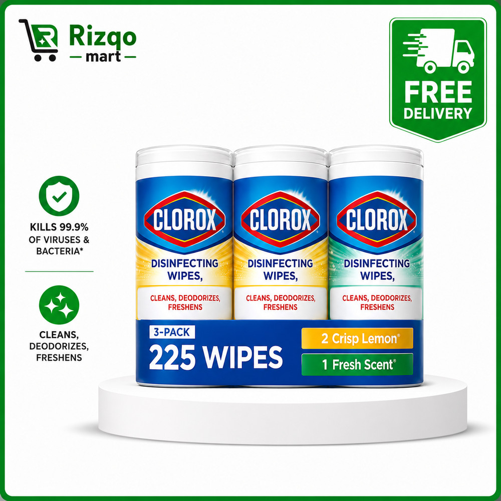 3 Pack – Disinfecting Wipes, Bleach Free Cleaning, Multi-Surface Wipes