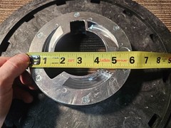 Floor Pad Driver with Plate & Riser 15-inch Diameter, Black Fits Tennant/ Nobles
