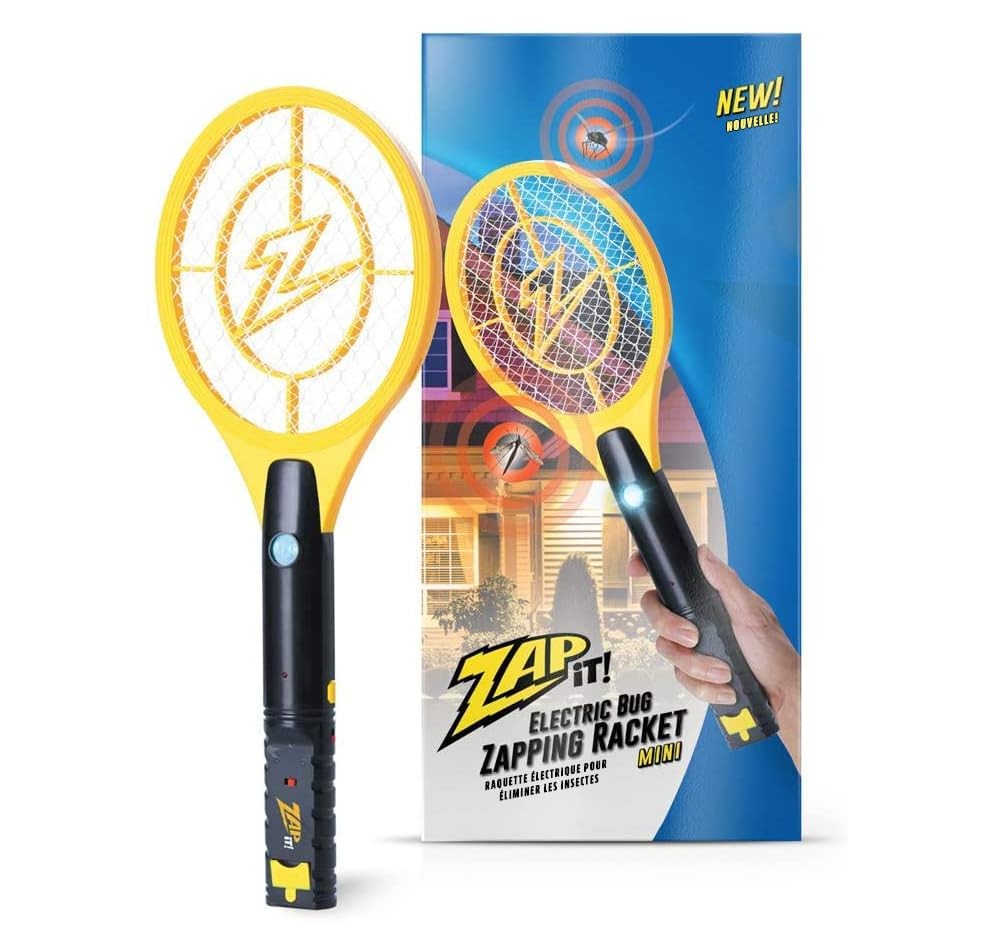 Zap It! Zap It Mini Bug Zapper – Rechargeable Mosquito Bug Zapper Racket –