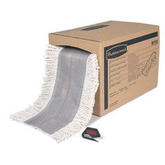 Rubbermaid Commercial Fgk15500bl00 36 In L Flat Dust Mop, Slide On Connection,