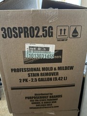 30 SECONDS Professional Mold & Mildew Stain Remover 2.5 gal (read description)