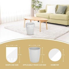 Magesh 8-10 Gallon Trash Bag Strong, Leakage-Free, Medium Garbage Bags Unscen…
