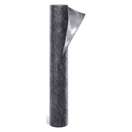 Pig Grp48201-Gy Sorbent Roll, 5 Gal, 48 In X 50 Ft, Universal, Gray,