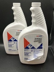ProClean Ecolab Surface Cleaner Sanitizer RTU Ready to Use 32 oz Pack of 2 NEW