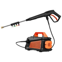 Electric Pressure Washer, 2000 PSI, Portable with 4 Nozzles, Metal Wand, Compact