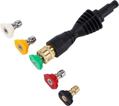 PWACCS Pressure Washer Gun Adapter Kit – Power Fittings with Black