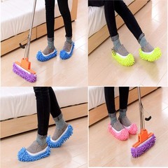 Tamicy Mop Slippers Shoes 5 Pairs average size, Green pink blue orange purple