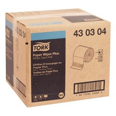 Tork 430304 11.1 in. x 12 in. Paper Wiper Plus – White (1 Roll/Carton) New