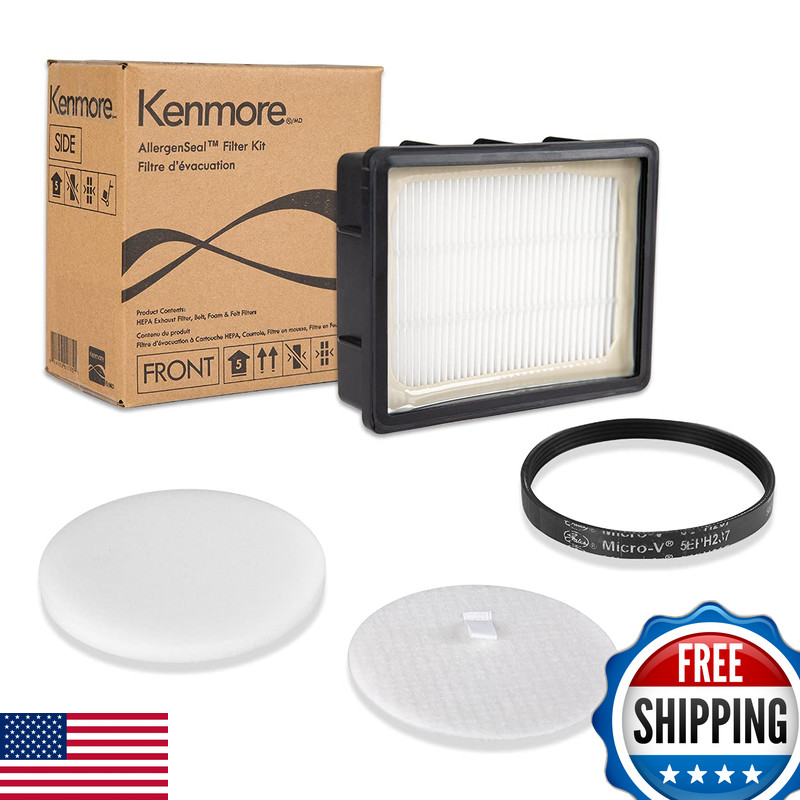 Kenmore K4010 Bagless Upright Vacuum Hepa Filter Foam Filter Felt Filter Belt