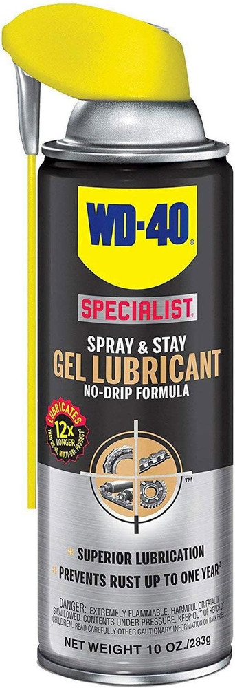 WD-40 Specialist Gel Lube with SMART STRAW SPRAYS 2 WAYS 10 OZ